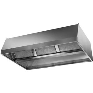 Aluminox Sas Cappa di Aspirazione Centrale con 2 Motori Inox 304 - Cm 120 x 380 x 50 h - N° F Image