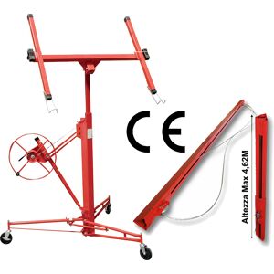 Carrello Alzalastre per Cartongesso, Alza Lastre Solleva Pannelli + Estensione - Prolunga Image