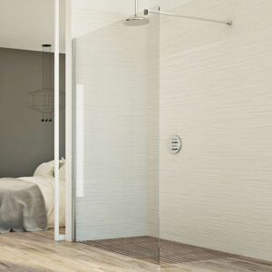 Parete doccia modello Walk In 1 da 140 CM x H 198 cm - vetro trasparente 8mm Image