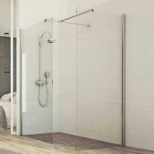Box doccia mod. Walk in 2 pareti da 90x160 CM  x H 198 cm - vetro trasparente 8mm Image