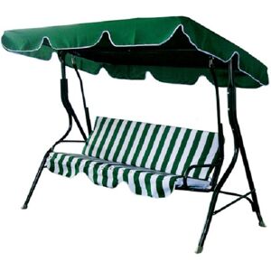 Dondolo In Acciaio 3 Posti Colore Verde Cod. 12742 Image