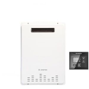 Scaldabagno Scaldacqua A Gas Ariston Next Evo X Outdoor 11 Eu Metano 11 Lt Da Esterno Basso Nox - New Erp Image