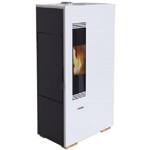 Stufa A Pellet 5 Kw Mini King 5 Con Telecomando - Colore Bianco Image