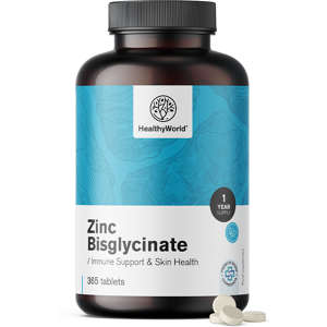 HealthyWorld® Zinco bisglicinato 15 mg, 365 compresse Image
