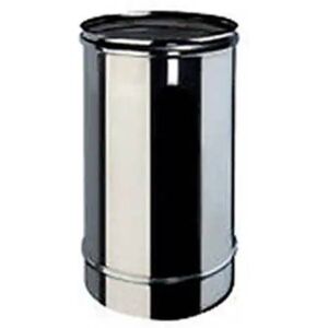 Canna Fumaria Tubo Acciaio Inox Aisi 304 Mt 0,5 X 0,5 Mm Diametro 140 Mm Image