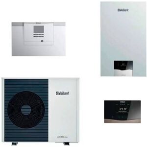 Vaillant Sistema Ibrido Pdc Arotherm Plus Vwl 85/6 A Da 8 Kw E Caldaia Ecotec Plus Vmw 26cs/1-5 Image