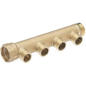 Icma Collettore Semplice Da 1" Pollice In Ottone Uscite 1/2 Maschio Image