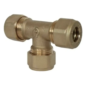 Tee A Compressione Per Tubo Rame Tenuta O-Ring Image