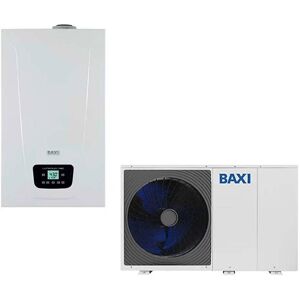 Baxi Sistema Ibrido Con Caldaia Da 24 Kw In Integrazione Alla Pompa Di Calore Auriga 8 Kw Monoblocco Inverter Monofase R32 Image