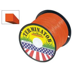 Filo In Nylon Per Decespugliatore Terminator Diametro 3 Mm 180 Mt Filo Quadro Arancione Image