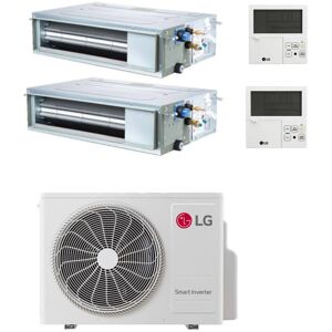 LG Climatizzatore Canalizzato Con Inverter Dual Split 12000+12000 Btu A++ Mu2r17 In R32 Image