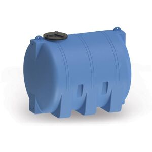StaRplast Serbatoio Acqua Cisterna In Polietilene Cilindrico 1000 Lt Orizzontale Con Raccordo In Ottone Cly1000-Ct090 Image