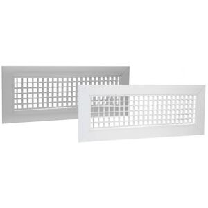 Tecnosystemi Griglia Di Ripresa In Alluminio Verniciato Bianco A Maglia Quadrata Impianti Condizionamento Image