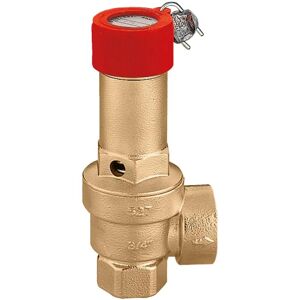 Caleffi Valvola Di Sicurezza Certificata E Tarata A Banco Inail Attacchi Femmina Femmina 1/2 X 3/4 Tarature Speciali Image