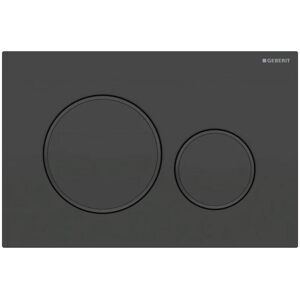 Geberit Placca Doppio Comando Nero Opaco Sigma 20 Per Cassetta Di Scarico Wc 115882161 Image