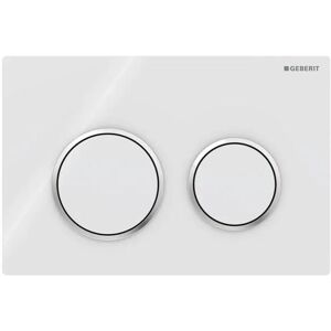 Geberit Placca Doppio Comando Bianco Omega20 Per Cassetta Di Scarico Wc 115085kj1 Image