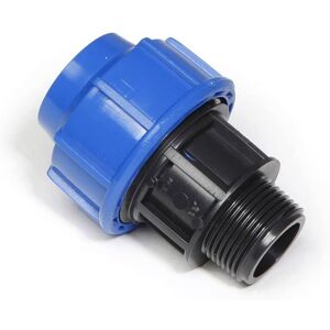 Plastica Alfa Raccordo Maschio Blackline Pn16 A Compressione Per Tubo Polietilene Image