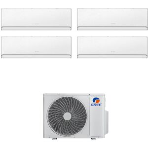 Gree Condizionatore Quadri Split Con Inverter Da 9000+12000+12000+12000 Airy White Wifi In A++ Con R32 Gwhd(42)Nk6oo Image