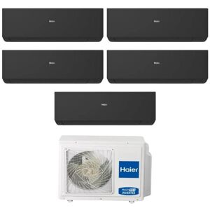 HAIER Climatizzatore Penta Split Expert Black Wifi 7000+7000+7000+9000+18000 Btu Inverter R32 A++ 5u90s2ss5fa Image
