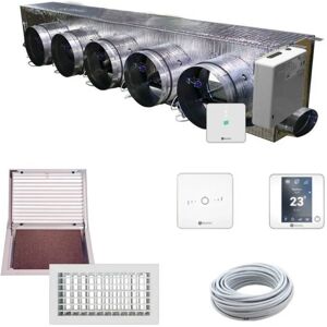 Airzone Kit Plenum Completo Easyzone 5 Zone Con Serrande Motorizzate Wifi, Centralina E Interfaccia Image