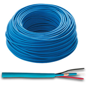 KTS MCXBPLSZH2K Cavo composto microcoassiale HD+2x0,75 a bassa perdita con guaina LSZH (100 mt) Image