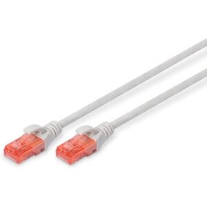 DIGITUS Patch Cord UTP CAT6 Plug RJ45 Rame 1m Grigio Image