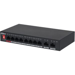 DAHUA PFS3010-8ET-96.Switch unmanaged POE 8 porte Mbps+2Gbps Uplink Image