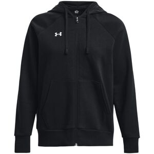 Under Armour Felpa A Zip Intera Rival Fleece Con Cappuccio Nero S Image