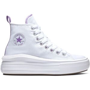 Converse Scarpe Chuck Taylor All Star Move Platform Bianco E Viola Pixel 36 Image