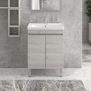 kamalu Mobile bagno a terra 65cm con lavabo integrato SV-65T Image