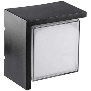 V-Tac Vt-827 Lampada Led 12w Da Parete Plafoniera Quadrata Colore Nero Bianco Naturale 4000k Ip65 - Sku 218540 Image