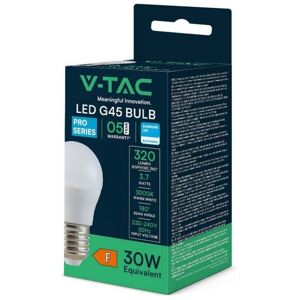V-Tac Pro Vt-1812 Lampadina Led E27 Goccia G45 3.7w Smd Chip Samsung Bianco Caldo 3000k Sku 8045 Image
