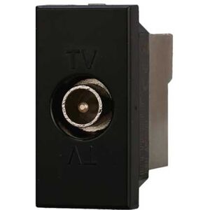 Ettroit Presa Tv Diretta Connettore Maschio Compatibile Bticino Axolute Colore Nero  An2250 Image