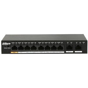 Dahua Pfs3010-8et-96 Switch Di Rete  7 Porte Poe + 1 Porta Hi-Poe + 2 Porta 10/100/1000mbps 96w Image