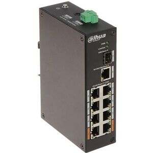 Dahua Pfs3110-8et-96 Switch Di Rete Industriale 6 Porte Poe + 2 Porta Hi-Poe + 1 Porta Sfp + 1 Porta Uplink Base-T 1000mbps Guida Din Image