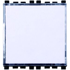 Ettroit Pulsante Con Targa Portanome 2p Campanello Colore Bianco Compatibile Con Vimar Arke - Va1901b Image
