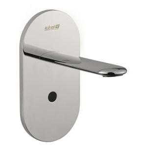 IDRAL Rubinetto elettronico per lavabo da incasso con bocca di erogazione alimentatore da rete 230V Serie 700 700.A8/1R Cromato Image