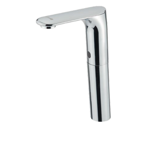 IDRAL Rubinetto elettronico per lavabo, con alimentatore da rete 230V con prolunga 150mm serie OTTO 500.10-150/R Cromato Image