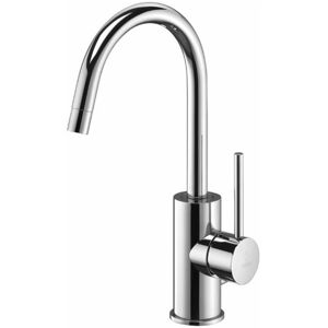PAFFONI Miscelatore lavabo con canna orientabile e scarico automatico serie Light LIG077CR Cromato Ottone Image