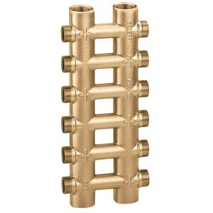 CALEFFI Collettore complanare fuso monoblocco 356 1” 10+10 Image