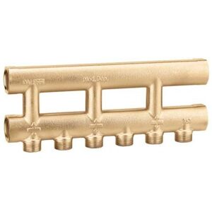 CALEFFI Collettore complanare fuso monolaterale 357 3/4” 3+3 Image