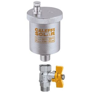 CALEFFI Valvola automatica di sfogo aria per impianti solari 250 3/8" M senza rubinetto Image