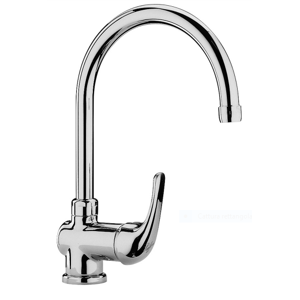 PAFFONI Miscelatore monocomando per lavello con canna orientabile serie Apollo APM3180CR Cromato Ottone Image