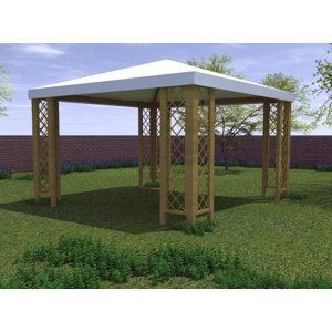 LOSA LEGNAMI Gazebo Capri 360x300 in legno LOSA esterni da vivere LO/GZ360300CG Naturale Legno Image