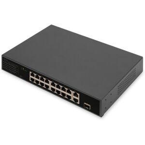 Digitus DN-95355 switch di rete Non gestito Gigabit Ethernet (10/100/1000) Supporto Power over Ethernet (PoE) 1U Nero (DN-95355) Image