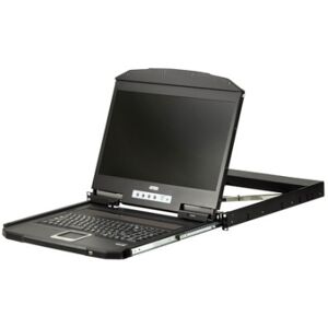 Aten CL3100NX console a rack 47 cm (18.5") 1366 x 768 Pixel Metallo, Plastica Nero 1U (CL3100NX-ATA-XG) Image
