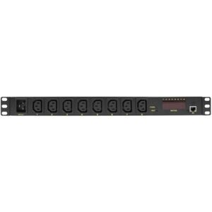 LogiLink PDU8P01 unità di distribuzione dell'energia (PDU) 8 presa(e) AC 1U Nero Image