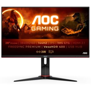 AOC G2 U28G2XU2/BK LED display 71,1 cm (28") 3840 x 2160 Pixel 4K Ultra HD Nero, Rosso Image