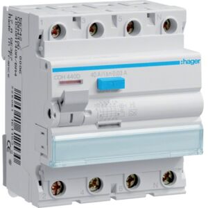 Hager CDH440D interruttore automatico Dispositivo a corrente residua 4 4 modulo/moduli Image