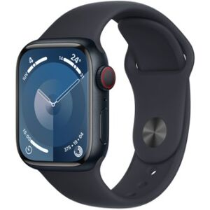 Apple Watch Series 9 41 mm Digitale 352 x 430 Pixel Touch screen 4G Nero Wi-Fi GPS (satellitare) (MRHR3QF/A) Image